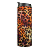 abstrakte Leopardenstruktur Thermosbecher (Nach rechts gedreht)