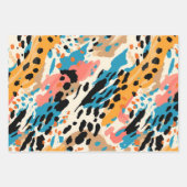 Abstrakte Leopardrucke Geschenkpapier Set (Vorderseite 2)