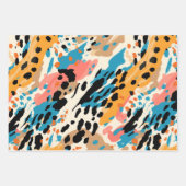 Abstrakte Leopardrucke Geschenkpapier Set (Vorderseite)