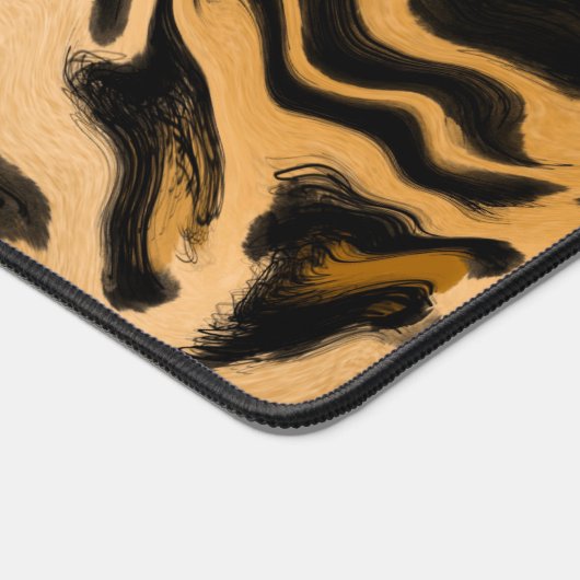 Abstrakte Leopardrucke Schreibtischunterlage (Ecke)