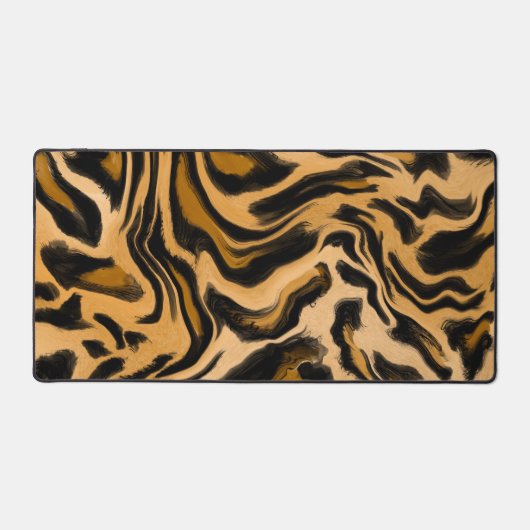 Abstrakte Leopardrucke Schreibtischunterlage (Vorderseite)