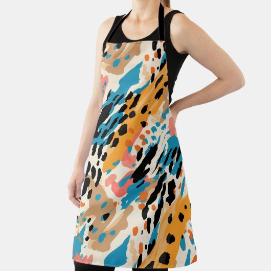Abstrakte Leopardrucke Schürze (InSitu)