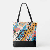 Abstrakte Leopardrucke Tasche (Rückseite)
