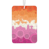 Abstrakte Lesbische Stolperflagge Autolufterfrischer (Rückseite)