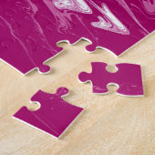 Abstrakte Lesbische Stolperflagge Puzzle (Seite)