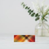 Abstrakte Lesezeichen-Visitenkarte Mini Visitenkarte (Stehend Vorderseite)