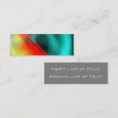 Abstrakte Lesezeichen-Visitenkarte Mini Visitenkarte (Vorne/Hinten)