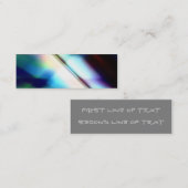Abstrakte Lesezeichen-Visitenkarte Mini Visitenkarte (Vorne/Hinten)
