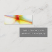 Abstrakte Lesezeichen-Visitenkarte Mini Visitenkarte (Vorne/Hinten)