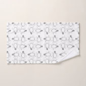 Abstrakte Leuchte zeichnend Muster Badhandtuch Set (Handtuch)