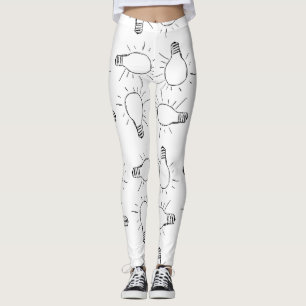 Abstrakte Leuchte zeichnend Muster Leggings
