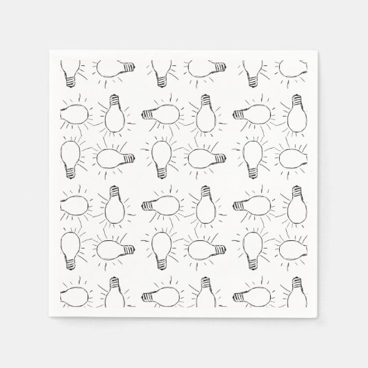 Abstrakte Leuchte zeichnend Muster Serviette (Vorderseite)