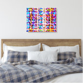 Abstrakte Leuchten Leinwanddruck (Insitu (Schlafzimmer))