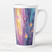 Abstrakte leuchtende Blumenexplosion Milchtasse (Rechts)