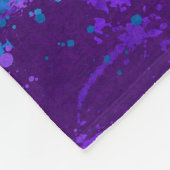 Abstrakte LGBTQ-Fahne für Spritzer Fleecedecke (Ecke)