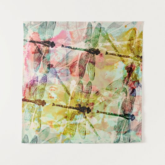Abstrakte Libellen Wandteppich (Vorderseite (Horizontal))
