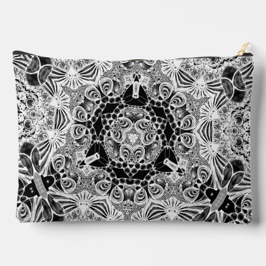 Abstrakte Libellen Zubehörtasche (Rückseite)