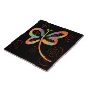 Abstrakte Libellenmalerei Fliese (Seite)