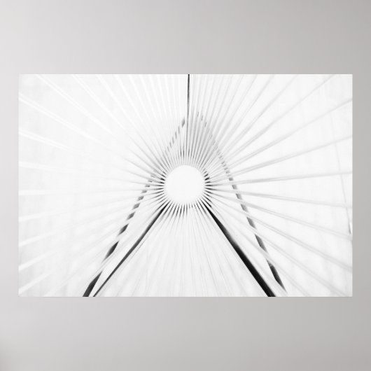 Abstrakte Licht-Tunnel-Geometrie Poster (Vorne)