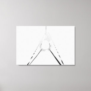 Abstrakte Licht-Tunnel-Geometrie Poster Leinwanddruck