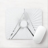 Abstrakte Licht-Tunnel-Geometrie Poster Mousepad (Mit Mouse)