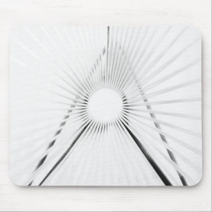 Abstrakte Licht-Tunnel-Geometrie Poster Mousepad