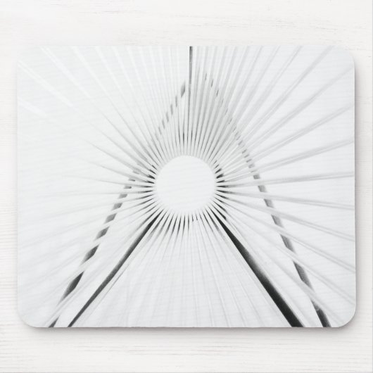 Abstrakte Licht-Tunnel-Geometrie Poster Mousepad (Vorne)