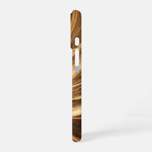 Abstrakte Lichtenergie und kosmischer Swirl iPhone 16 Hülle (Linke Seite)