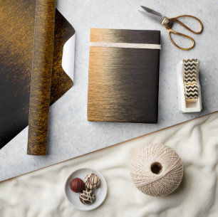 Abstrakte Lichter Meeresspiegelung glänzender Bron Geschenkpapier