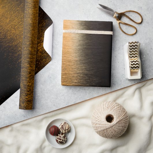 Abstrakte Lichter Meeresspiegelung glänzender Bron Geschenkpapier (Kunsthandwerk)