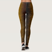 Abstrakte Lichter Meeresspiegelung glänzender Bron Leggings (Rückseite)