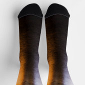 Abstrakte Lichter Meerglänzende Bronze-Reflexion Socken (Oben)