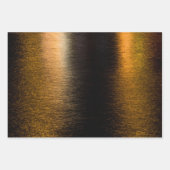 Abstrakte Lichter Meerglänzende bronzene metallisc Geschenkpapier Set (Vorderseite)