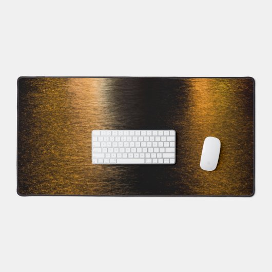 Abstrakte Lichter Meerglänzende bronzene metallisc Schreibtischunterlage (Tastatur & Maus)