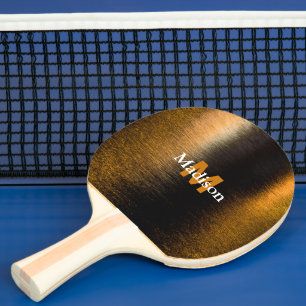 Abstrakte Lichter Seestrahler-Bronzematografie Tischtennis Schläger