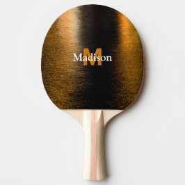 Abstrakte Lichter Seestrahler-Bronzematografie Tischtennis Schläger