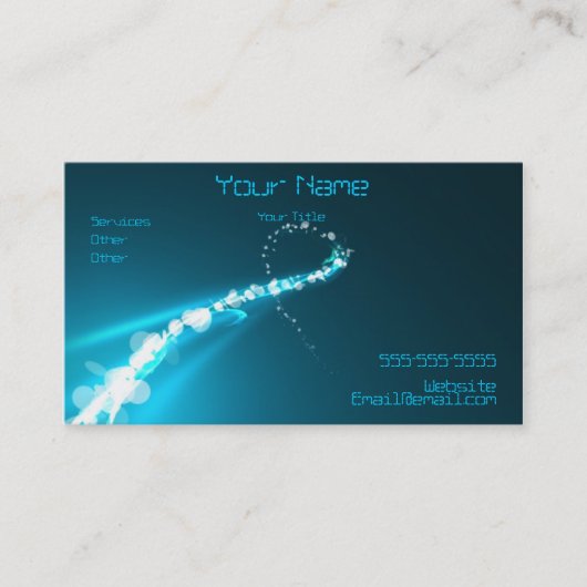Abstrakte Lichter und Farbegeschäfts-Karte Visitenkarte (Vorderseite)