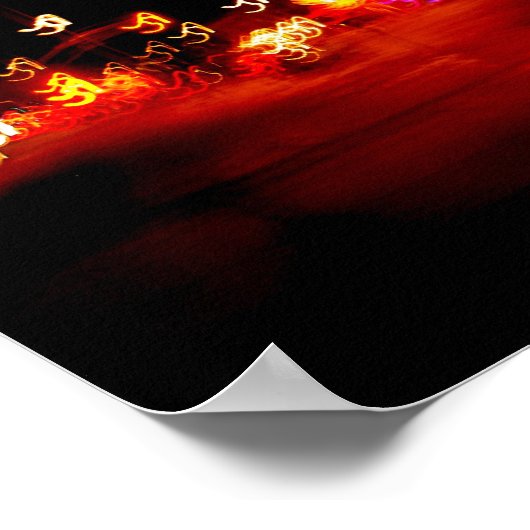 Abstrakte Lichtfarbe Ploosh Poster (Ecke)