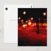 Abstrakte Lichtfarbe Ploosh Postkarte (Vorne/Hinten)