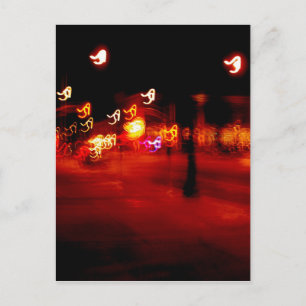 Abstrakte Lichtfarbe Ploosh Postkarte