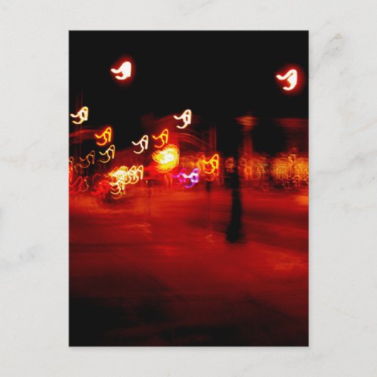 Abstrakte Lichtfarbe Ploosh Postkarte (Vorderseite)