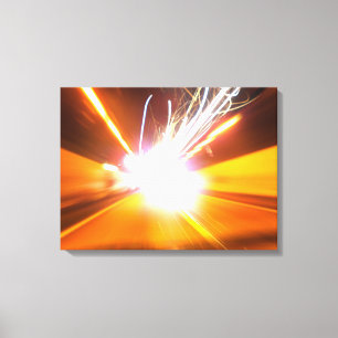 Abstrakte Lichtstrahlen und Effekte Leinwanddruck