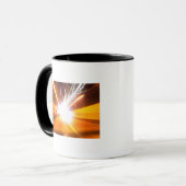 Abstrakte Lichtstrahlen und Effekte Tasse (Vorderseite Links)