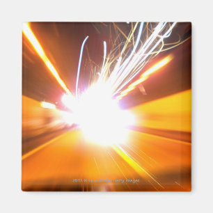Abstrakte Lichtstrahlen und Wirkungen Magnet