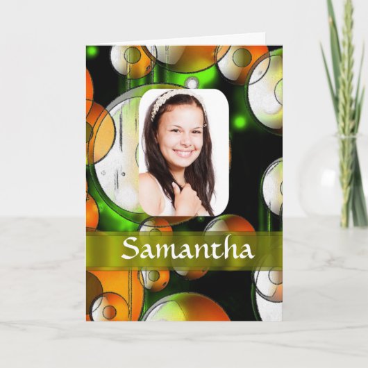 Abstrakte Lichtvorlage Karte (Vorderseite)