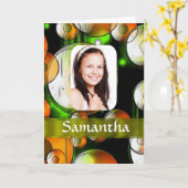 Abstrakte Lichtvorlage Karte (Gelbe Blume)