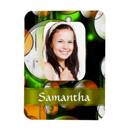 Abstrakte Lichtvorlage Magnet (Vertikal)