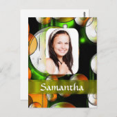 Abstrakte Lichtvorlage Postkarte (Vorne/Hinten)