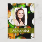 Abstrakte Lichtvorlage Postkarte (Vorderseite)