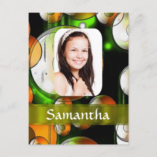 Abstrakte Lichtvorlage Postkarte (Vorderseite)